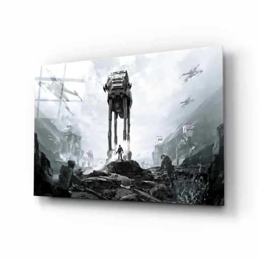 ZDY 1037 b star wars battlefront glasschilderij