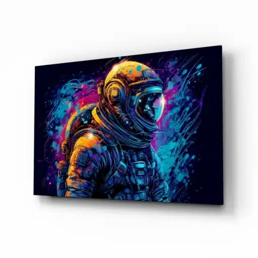 dsg 7048 b glasschilderij astronaut ruimte