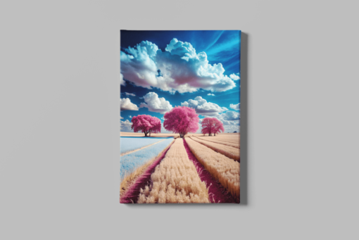 ALIVA 1393 roze bomen canvas schilderij