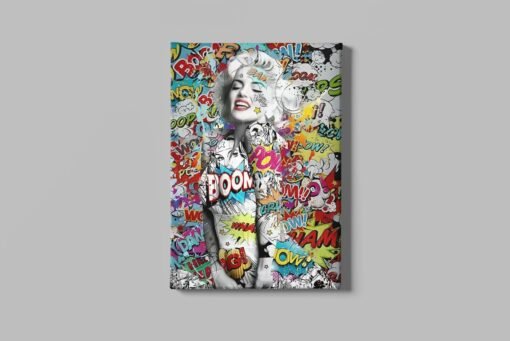 ALIVA 1414 marilyn monroe graffiti canvas schilderij