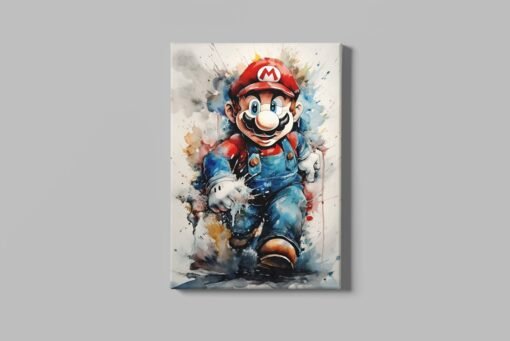 ALIVA 1417 graffiti mario canvas schilderij