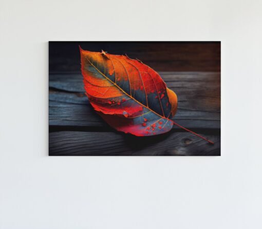 ALIVA 1428 herfstblad abstract canvas schilderij d