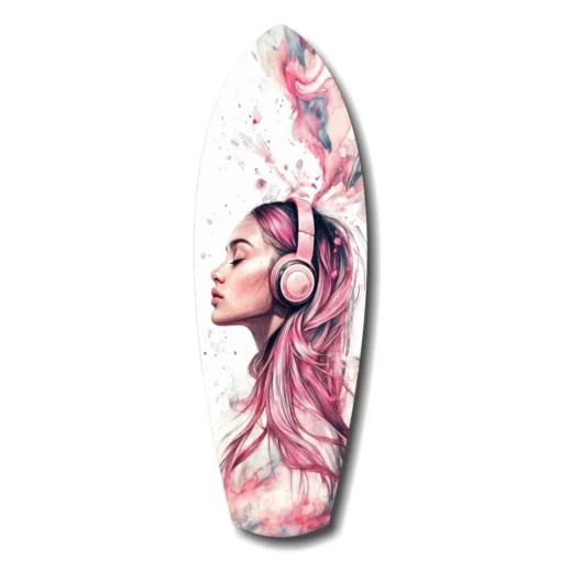 srf 1007 b dreamwave beats surfboard glasschilderij